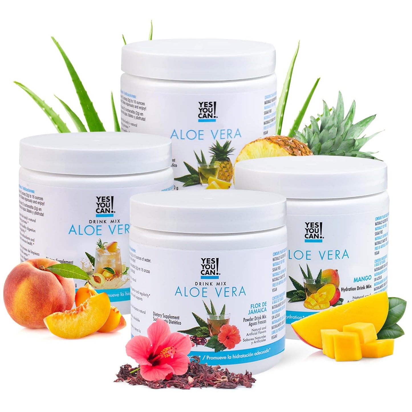 Organic Aloe Vera Powder Drink Mix for Hydration and Flavor