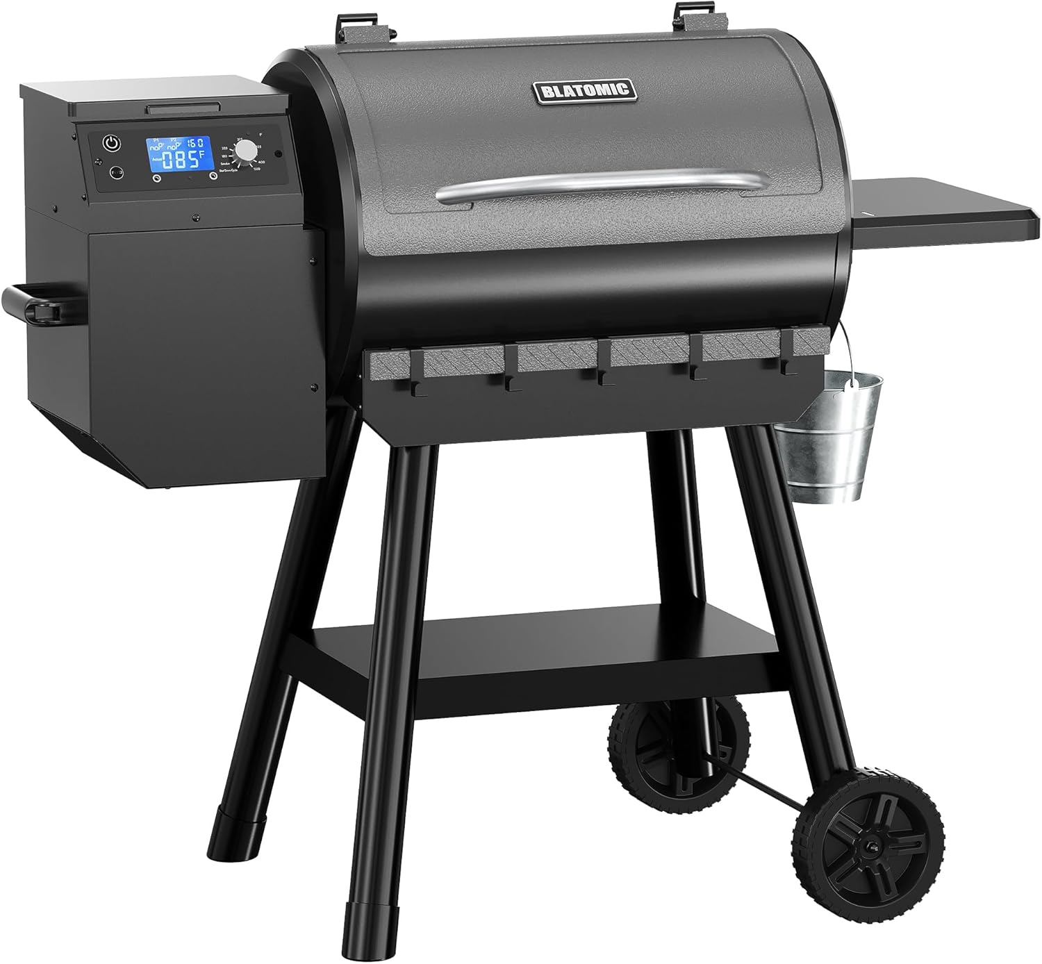 LCD Control Wood Pellet Smoker Grill with 456 SQ IN Cooking Area
