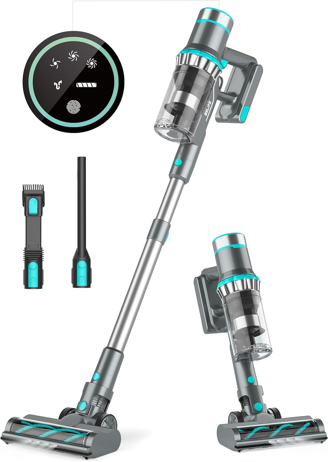 Belife BVC11 Cordless Vacuum: 38Kpa Power for Deeper Cleaning