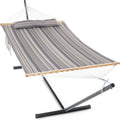 2 Person Hammock with Stand for Outside - Quilted Double Hammock
