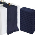 12 Pack 10ft Navy Blue Cheesecloth Table Runner - Rustic Boho Decor