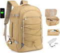 Carry on Travel Backpack with USB Port and Shoe Bag for Trips