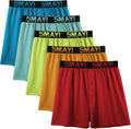 5Mayi Mens Boxers for Men Cotton Boxer Shorts 5-Pack - Comfortable Fit