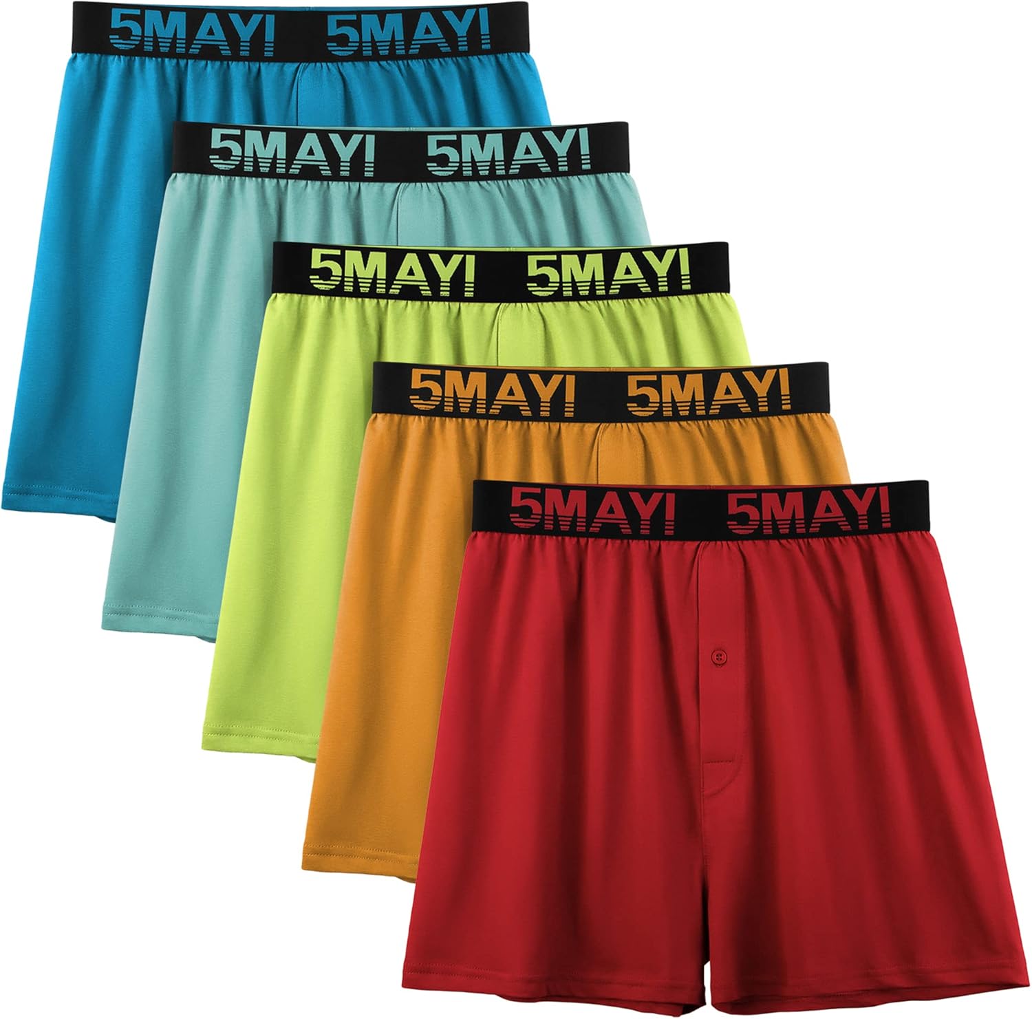 5Mayi Mens Boxers for Men Cotton Underwear Pack of 5