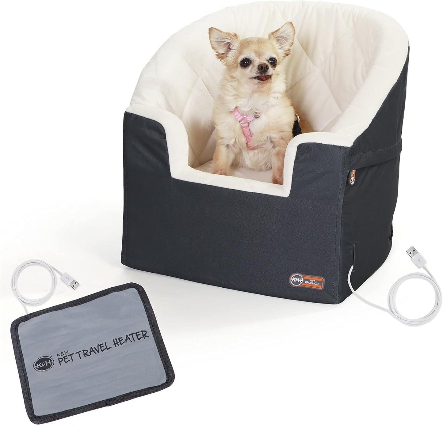K&H Pet Products Heated Dog Seat for Small & Medium Dogs