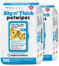 Pet Wipes Large for Dogs and Cats - Gentle Oat Formula, 200 Count