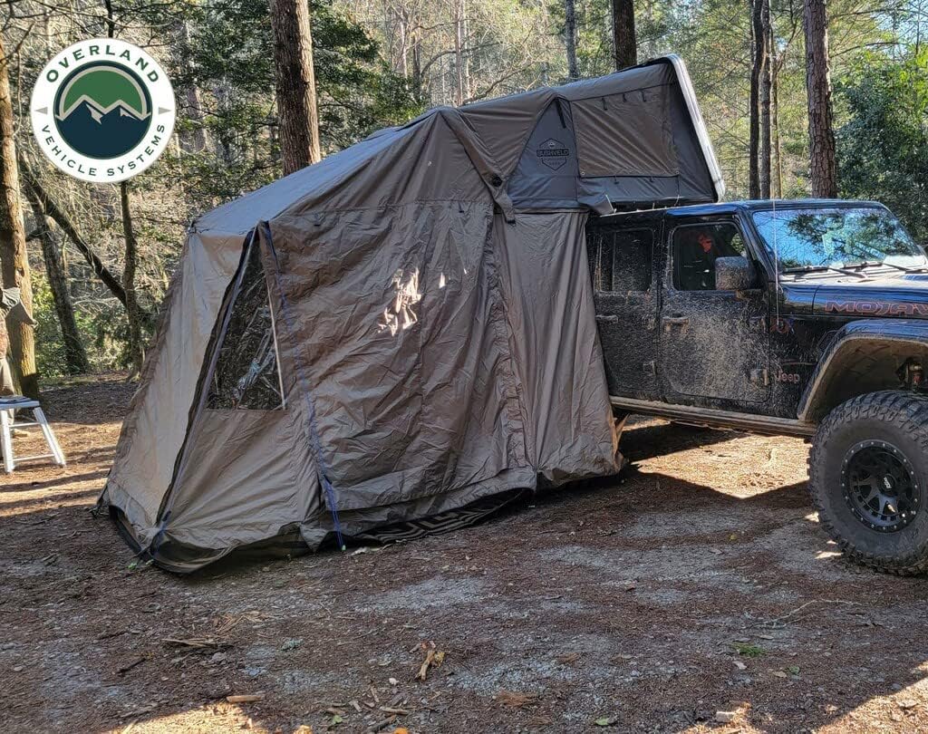 Overland Vehicle Systems 4 Person Roof Top Tent Annex - Durable 420D Material