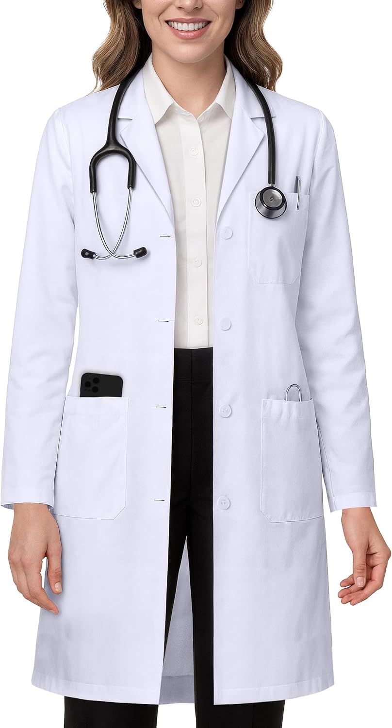 Professional White Lab Coat for Women - NY Threads 3X-Large