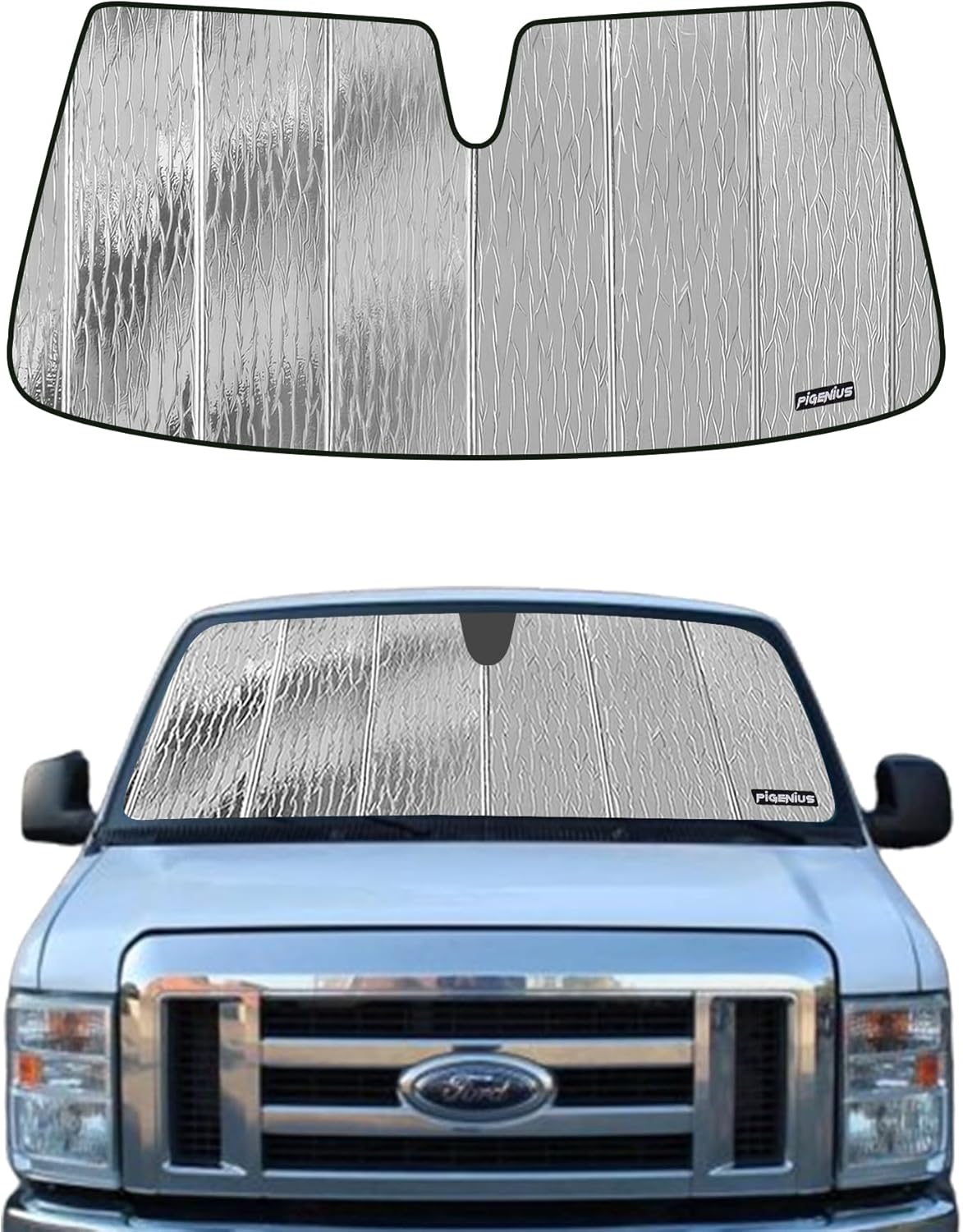 Car Windshield Sun Shade for Ford Econoline E-Series 1992-2025