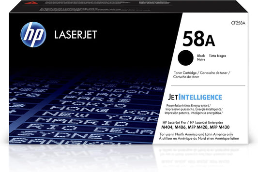 HP 58A Black Original Toner Cartridge for Reliable Printing