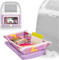 Kids Travel Tray Table Cover with Pockets - Unicorns - Travel