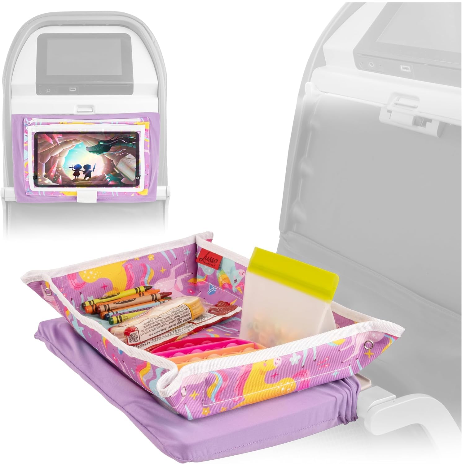 Travel Tray Cover - Unicorn Fun for Toddlers