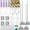 Balloon Columns Stand Set of 4 - Adjustable 7 ft Telescoping Party