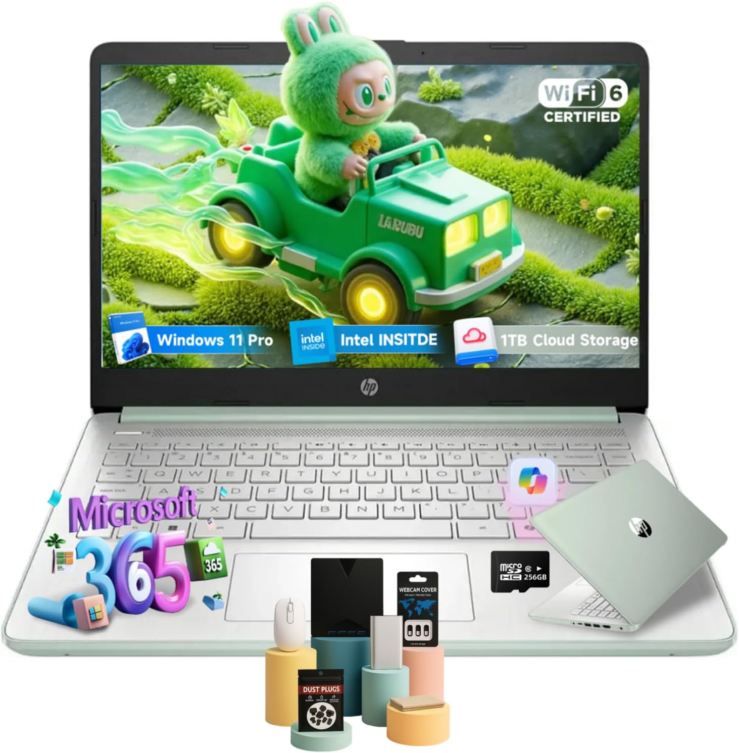 HP 14 Laptop with Intel Processor and 16GB RAM for Productivity