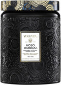 Voluspa Moso Bamboo Candle, 18 oz - Long Lasting Woodsy Scent