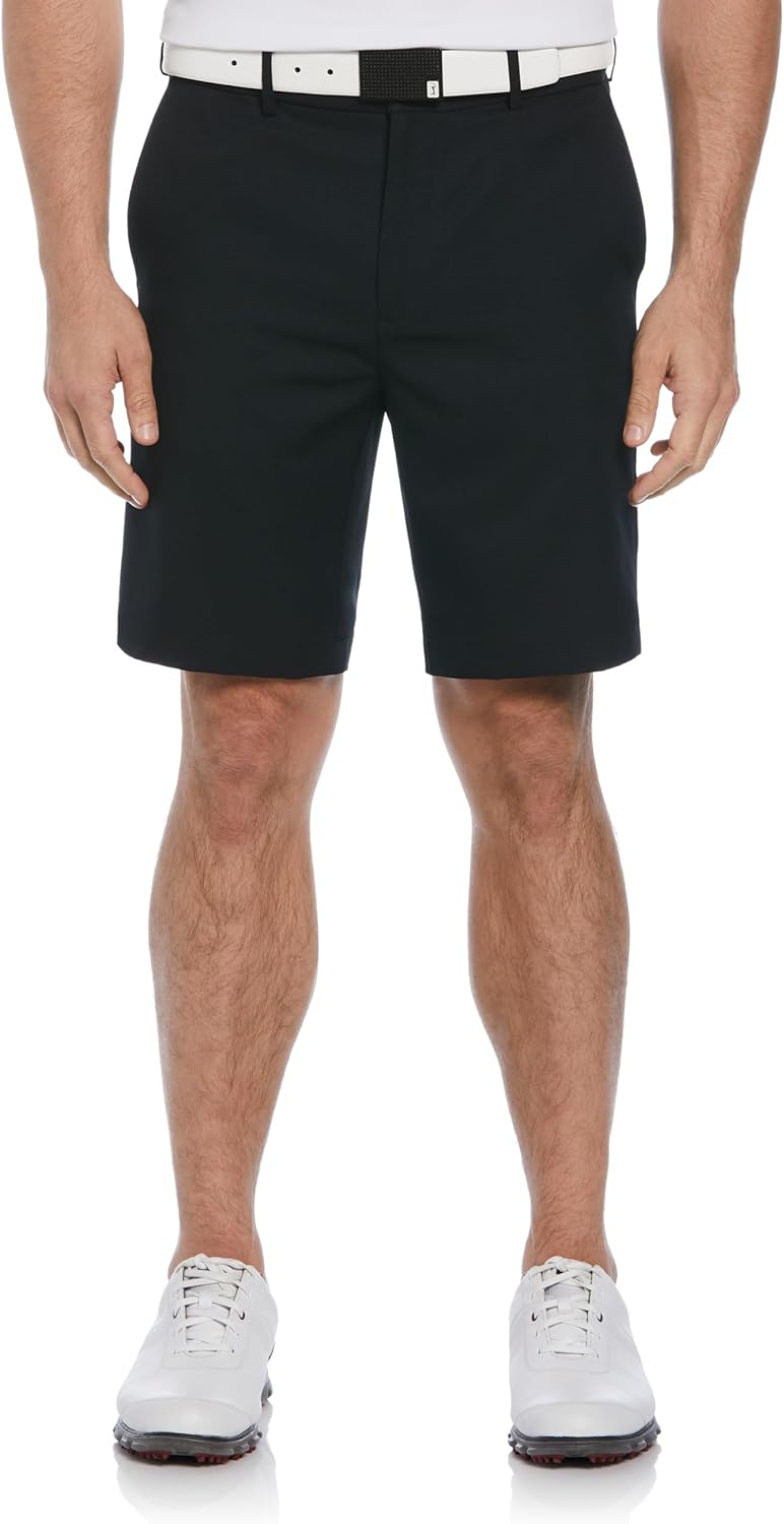 PGA TOUR Men's 9in Golf Shorts with Expandable Waistband Comfort