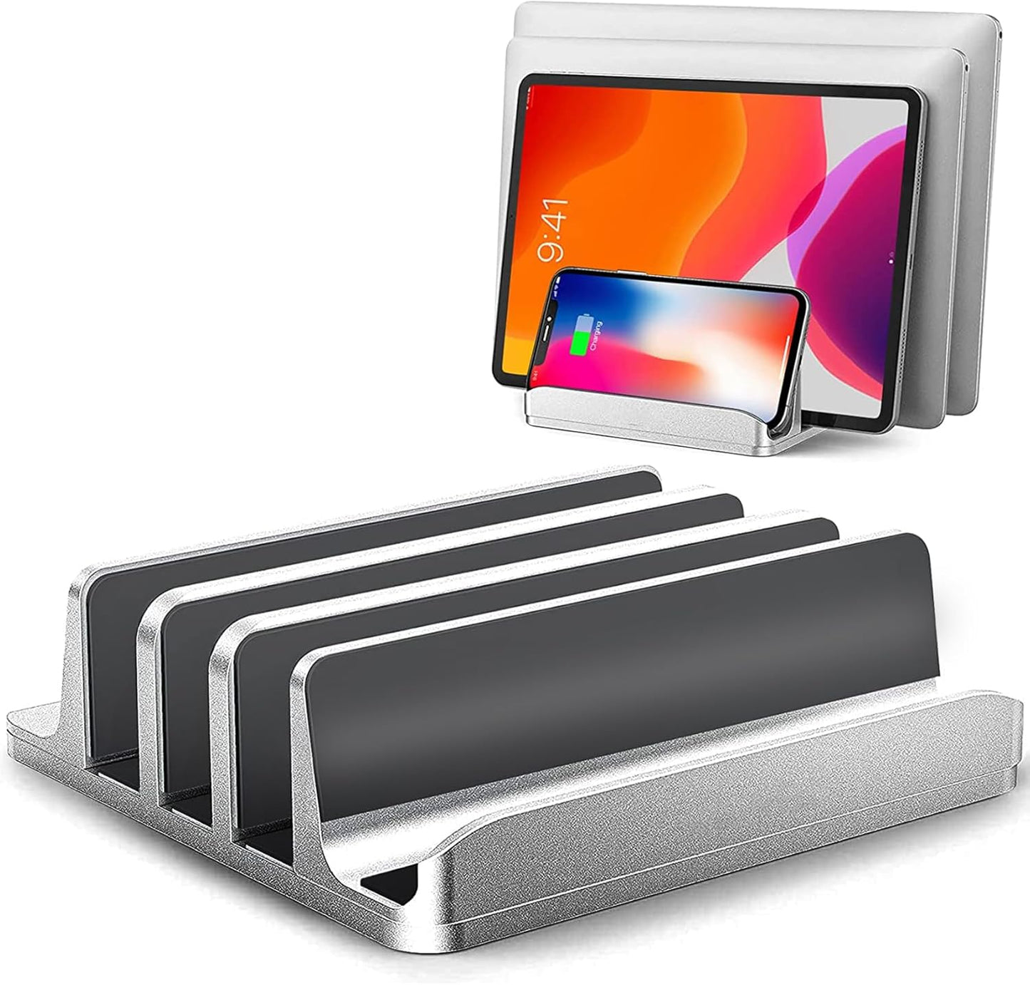 Argigu Vertical Laptop Stand - Space-Saving Aluminum Holder
