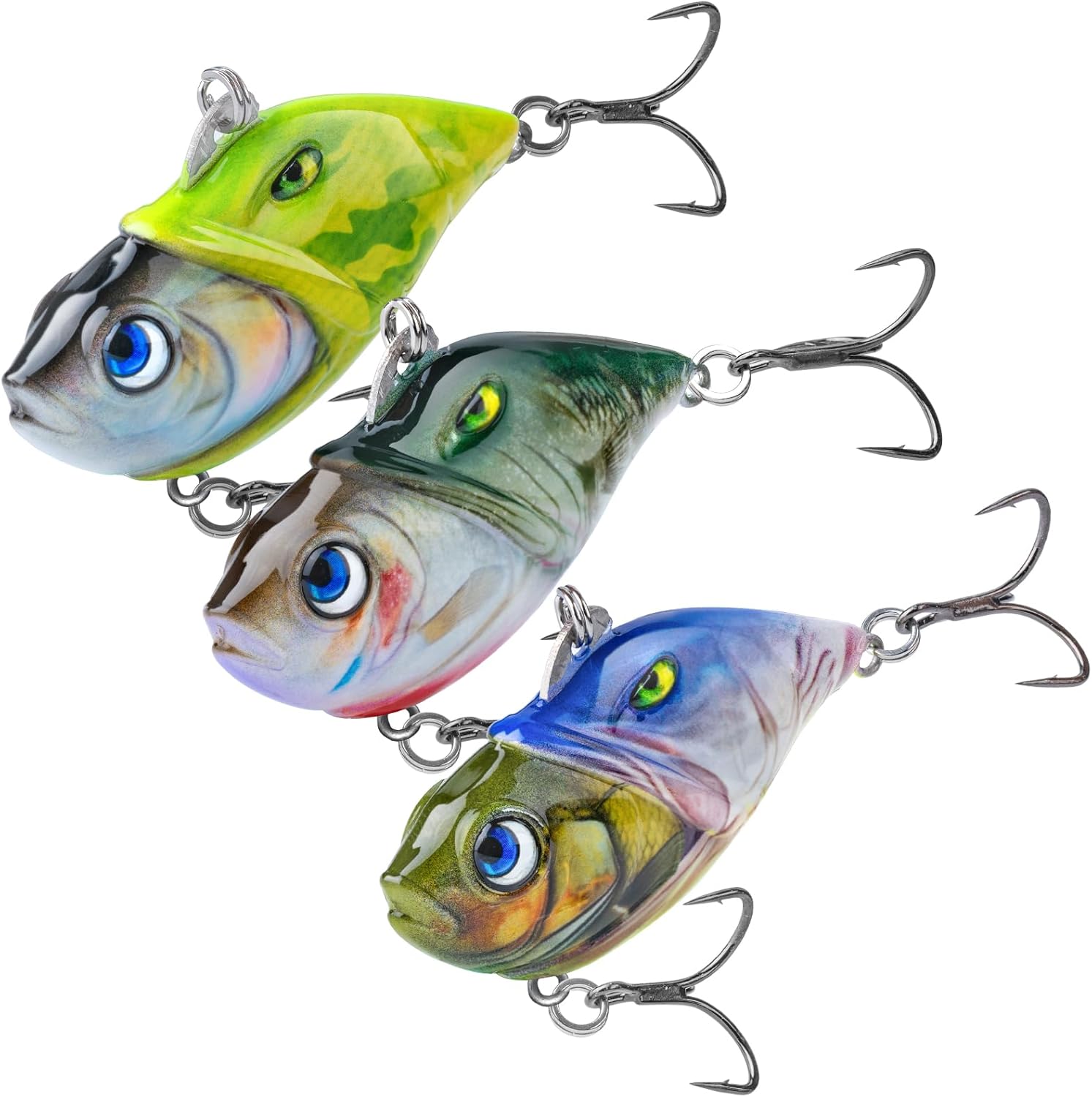 Fast-Sinking Rattling Crankbait Set - Angler's Must-Have!