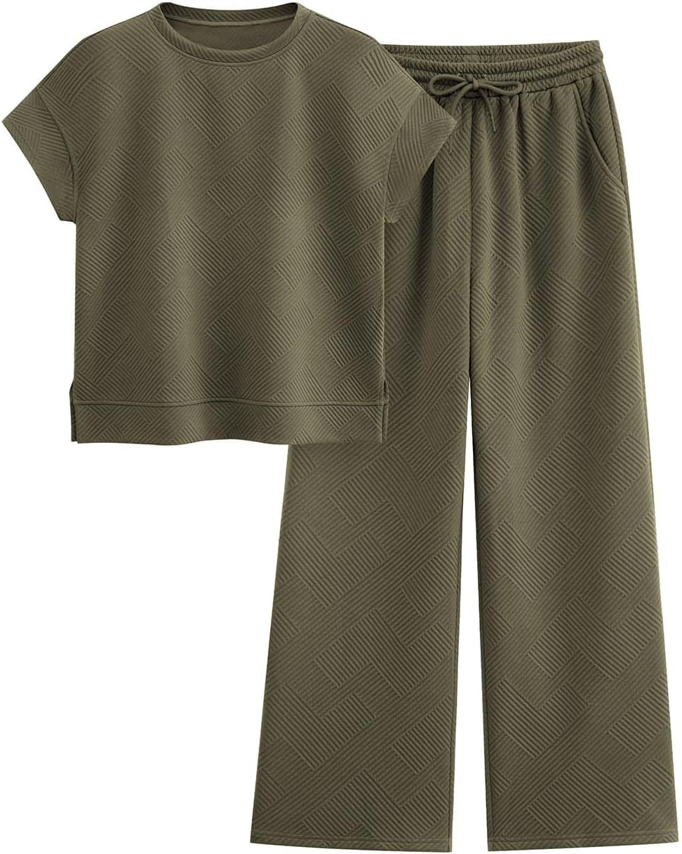 PRETTYGARDEN 2 Piece Outfits for Women Casual Tracksuit Set