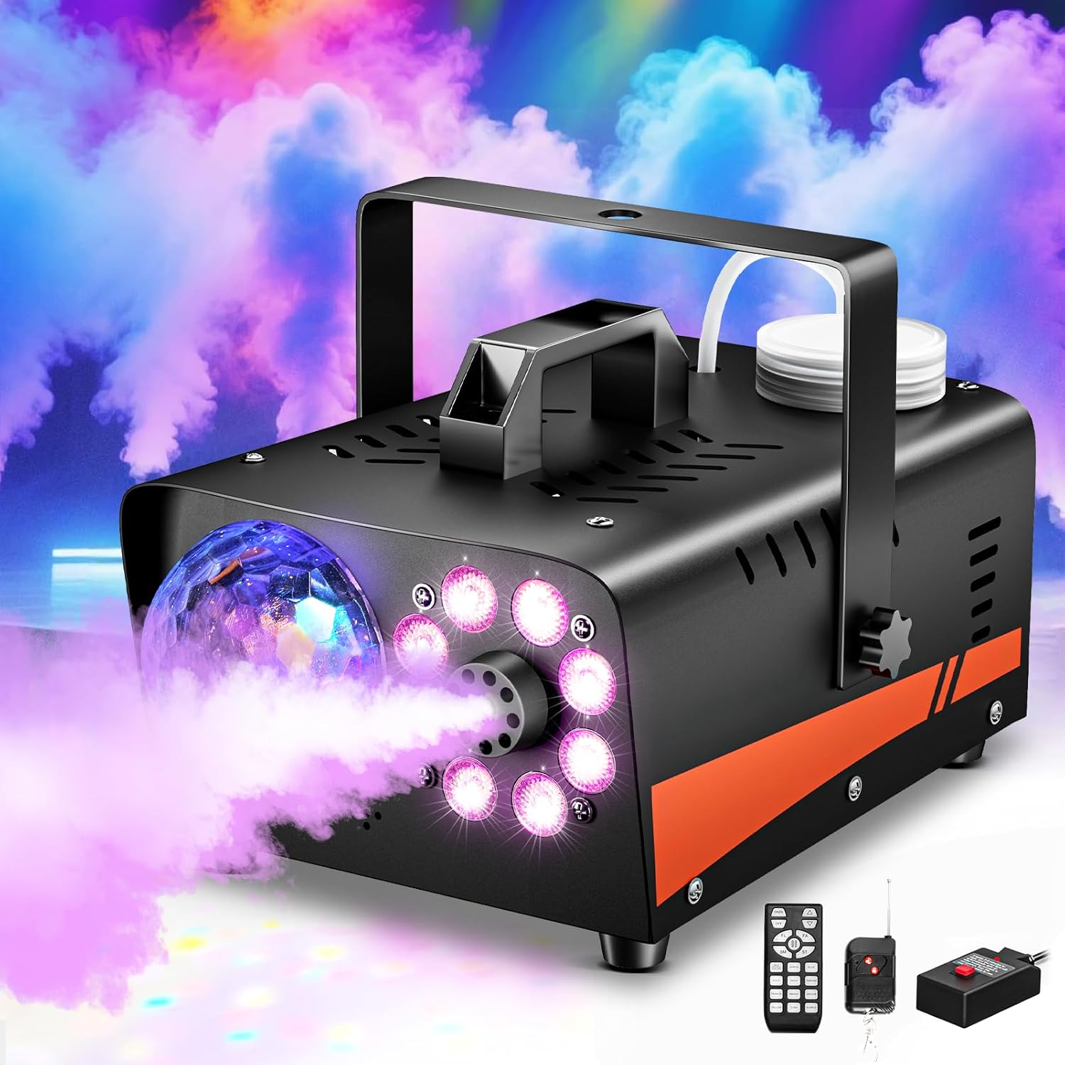1200W Fog Machine with Disco Ball Lights for Parties and Events
