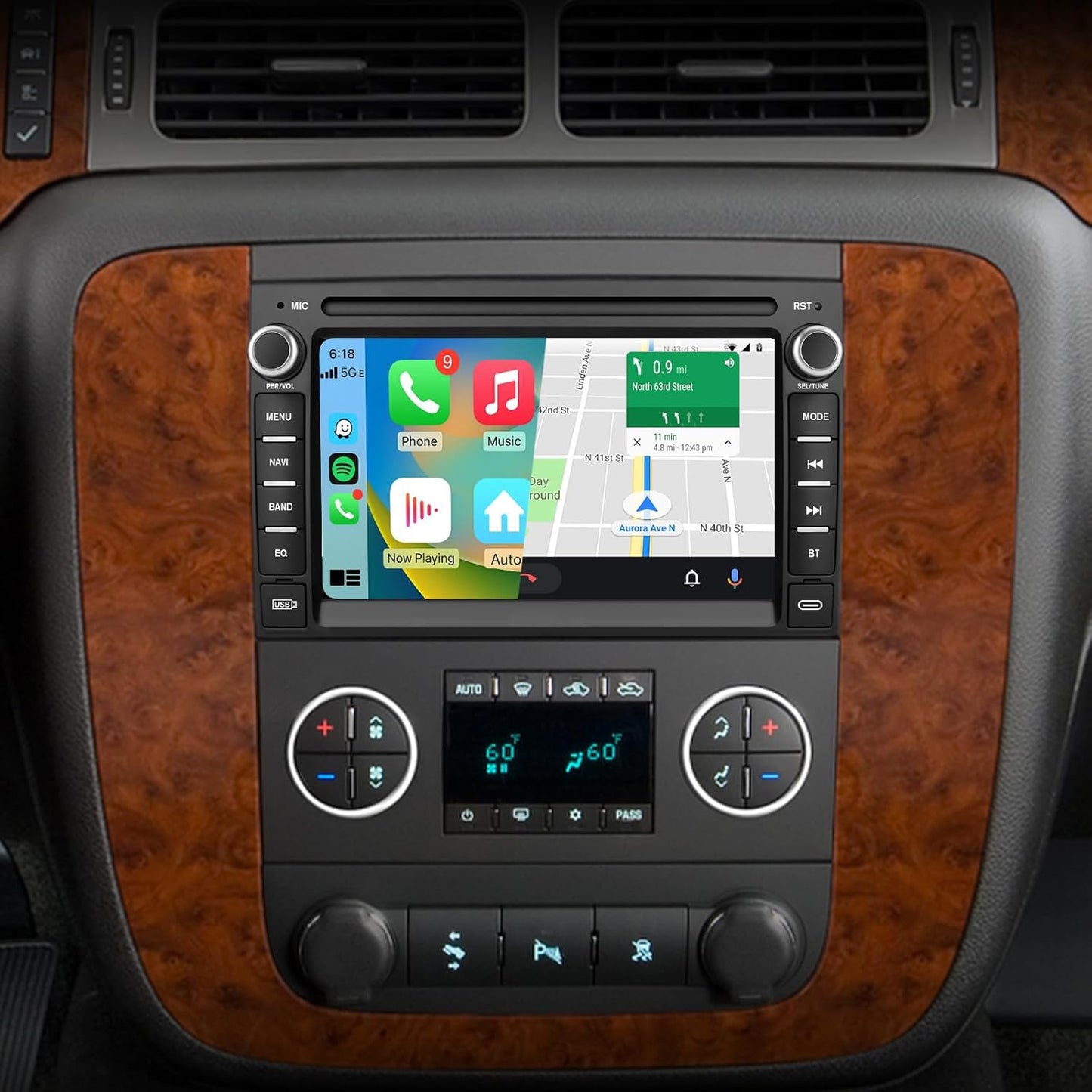 Car Radio for Chevy Silverado with Touch Screen and CarPlay