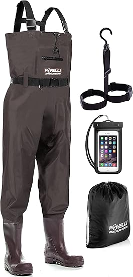 Foxelli Chest Waders for Hunting and Fishing - Waterproof Gear