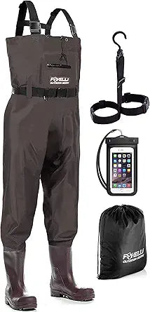 Foxelli Chest Waders for Hunting and Fishing - Durable Comfort