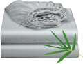 2 Pack Bamboo Viscose Cooling Fitted Sheet Full - Silky Soft, 16ft