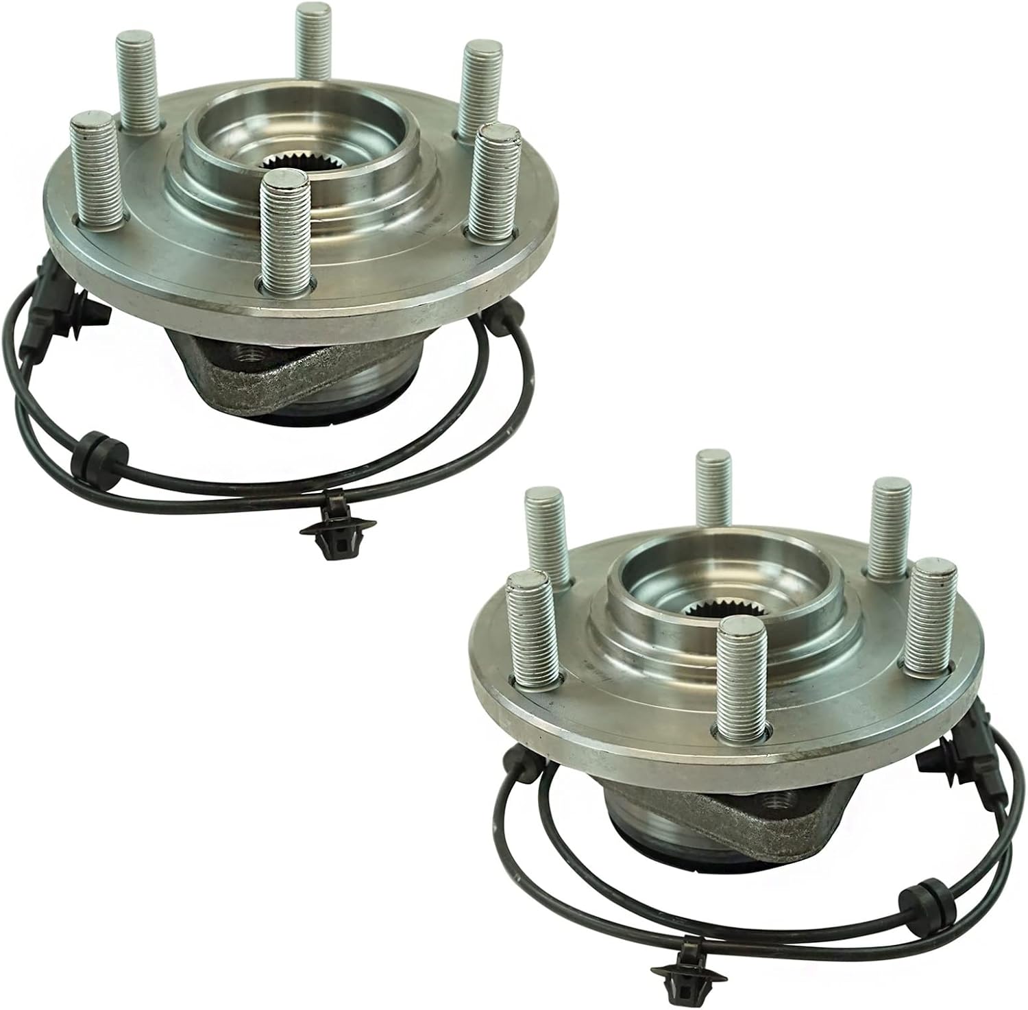 TRQ Front Wheel Bearing & Hub Assembly Set for QX56 QX80 Armada