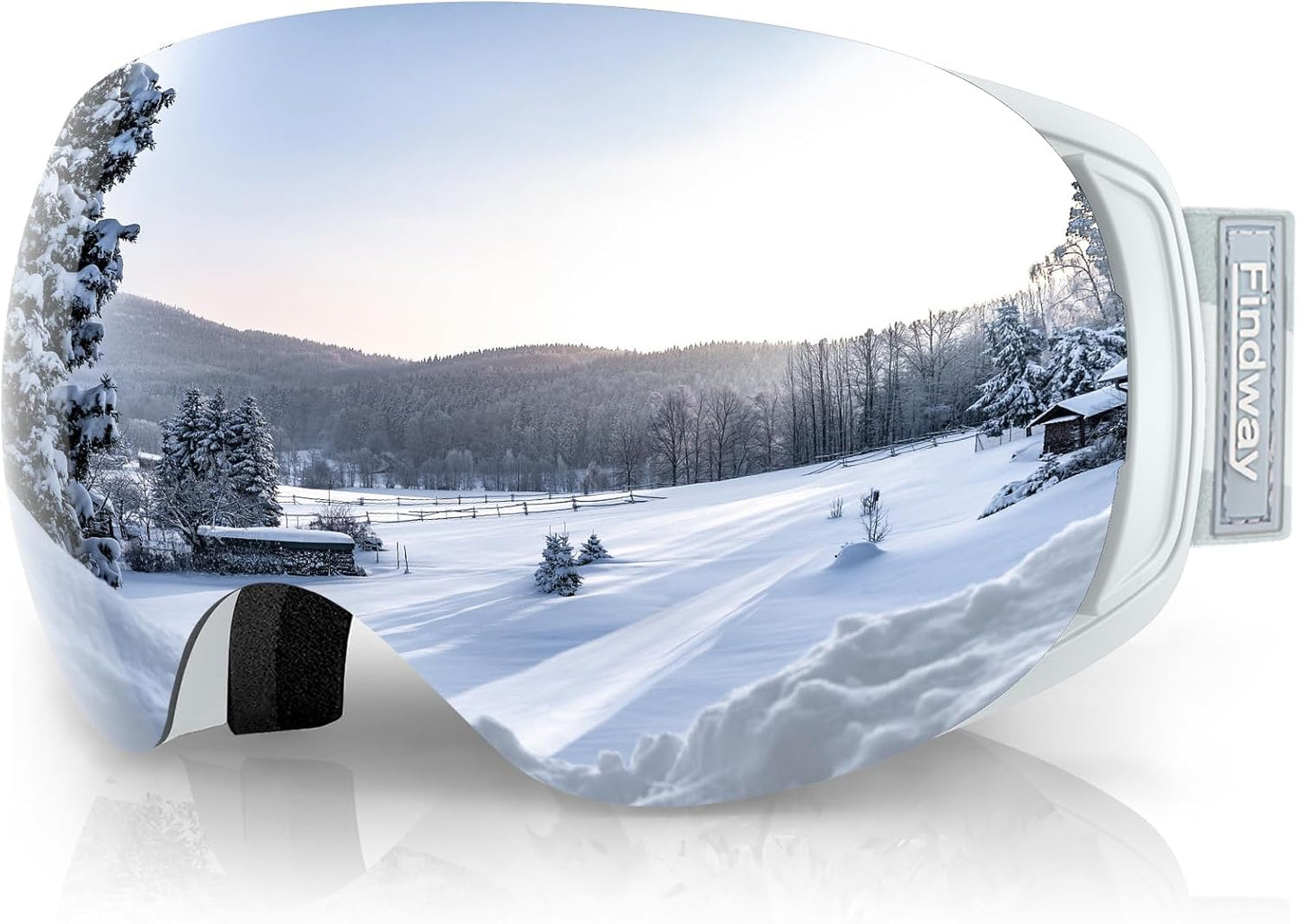 findway OTG Ski Goggles - Anti-Fog, Interchangeable Lenses
