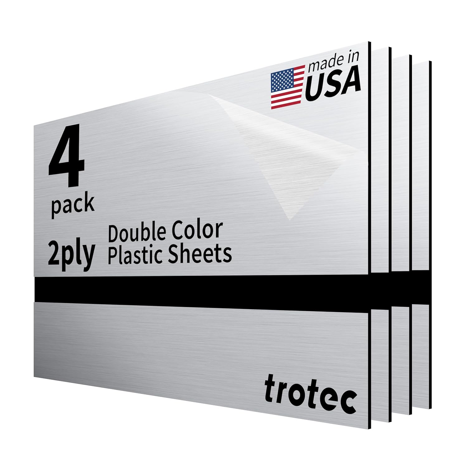 Trotec Metallic Looking Acrylic Sheet for Laser Engraving & Cutting