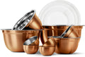 COOK WITH COLOR 18 Piece Stainless Steel Mixing Bowls Set - Nesting
