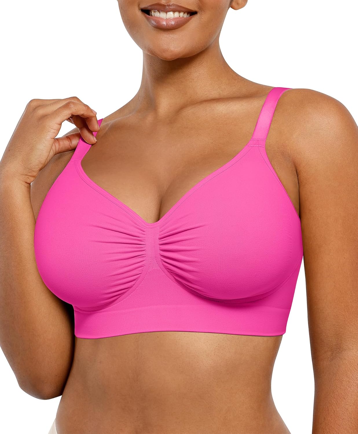 SHAPELLX Wireless Comfy Bra for Women: Seamless Everyday Comfort