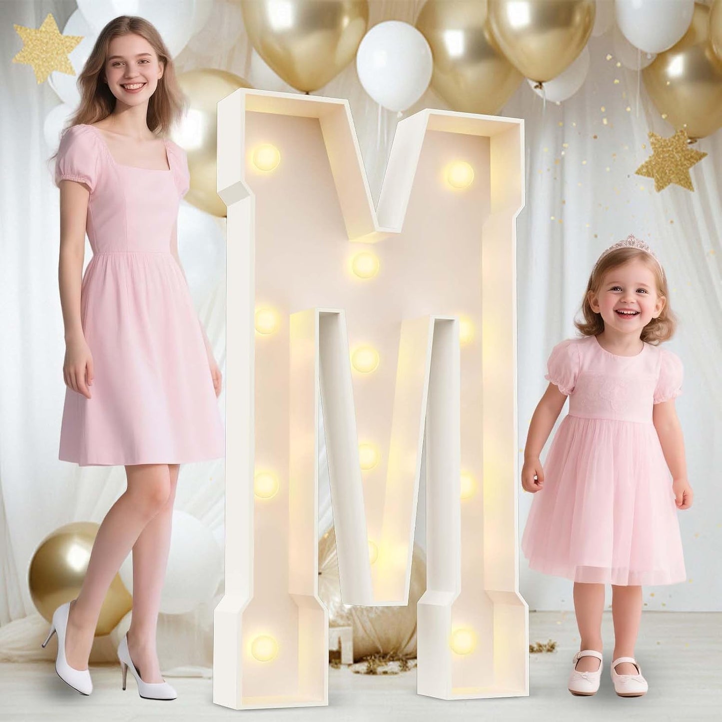 Ledido 4FT Light Up Letter Marquee Lights for Parties and Events