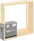 Ampersand Floaterframe 12x12 Thin Maple - Gallery-Ready Float Frame