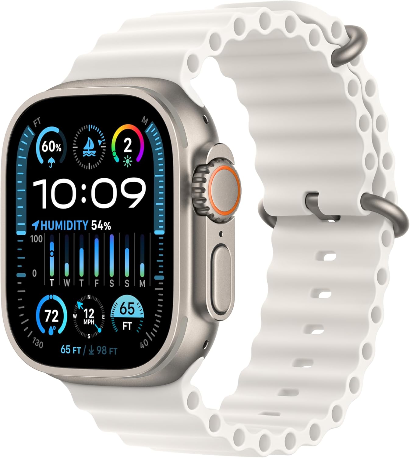 Apple Watch Ultra 2: GPS + Cellular Smartwatch, Titanium Case, Fitness Tracker