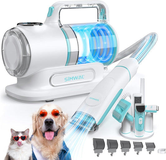 Powerful Dog Grooming Vacuum - 6-in-1 Low Noise Trimmer Kit