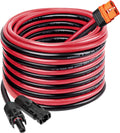 Solar to XT60i Cable 10AWG - Low Loss 20FT Solar Panel Adapter