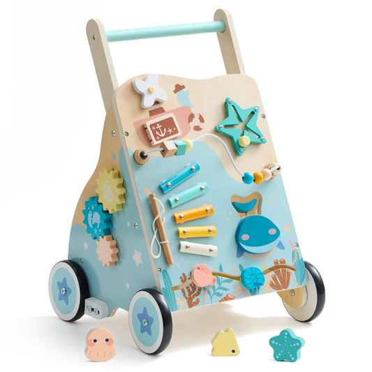 ROBUD Adjustable Baby Push Walker - Learn to Stand & Walk!