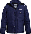 DKNY Boys Puffer Jacket - Warm Insulated Winter Coat for Boys Shoes