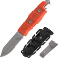 Gear Aid Buri Utility Knife Drop Point, Orange - Compact Field Tool