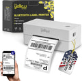 Label Printer 4x6 Shipping Thermal Printer (White) - Bluetooth