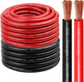 2/0 Gauge Battery Cable Copper Wire 5FT Red + 5FT Black - Heavy Duty