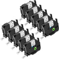 NineLeaf 10 Pack Compatible Ptouch TZ-241 18mm Label Tape - Durable
