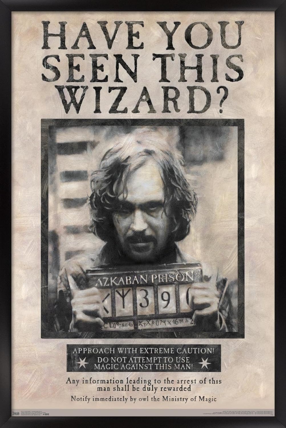 Sirius Black Wanted Poster Wall Art for Harry Potter Fans