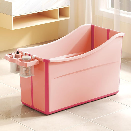 Joyingbaby Collapsible Baby Bathtub for Toddler Comfort