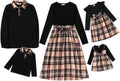 Family Matching Outfits for Mom and Kids - Stylish Plaid Set