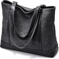 Canvas Laptop Tote Work Bag for Women with 15.6 in Compartment