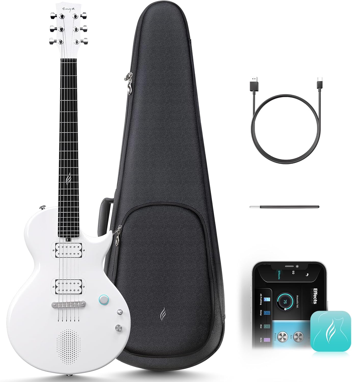 Enya Nova Go Sonic Smart Electric Guitar: Portable Performance Power