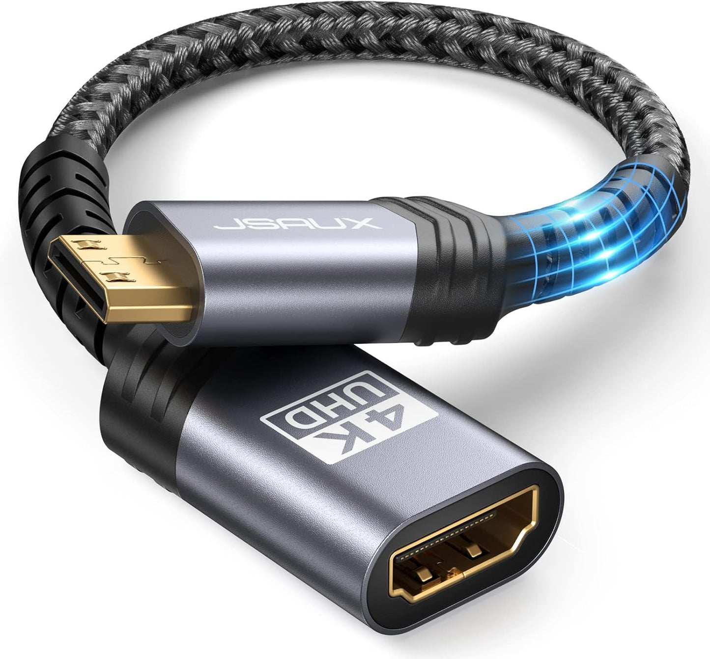 JSAUX Mini HDMI Adapter: 4K 60Hz HDR Dolby